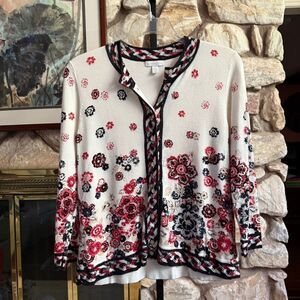 Charter Club women’s floral cardigan
